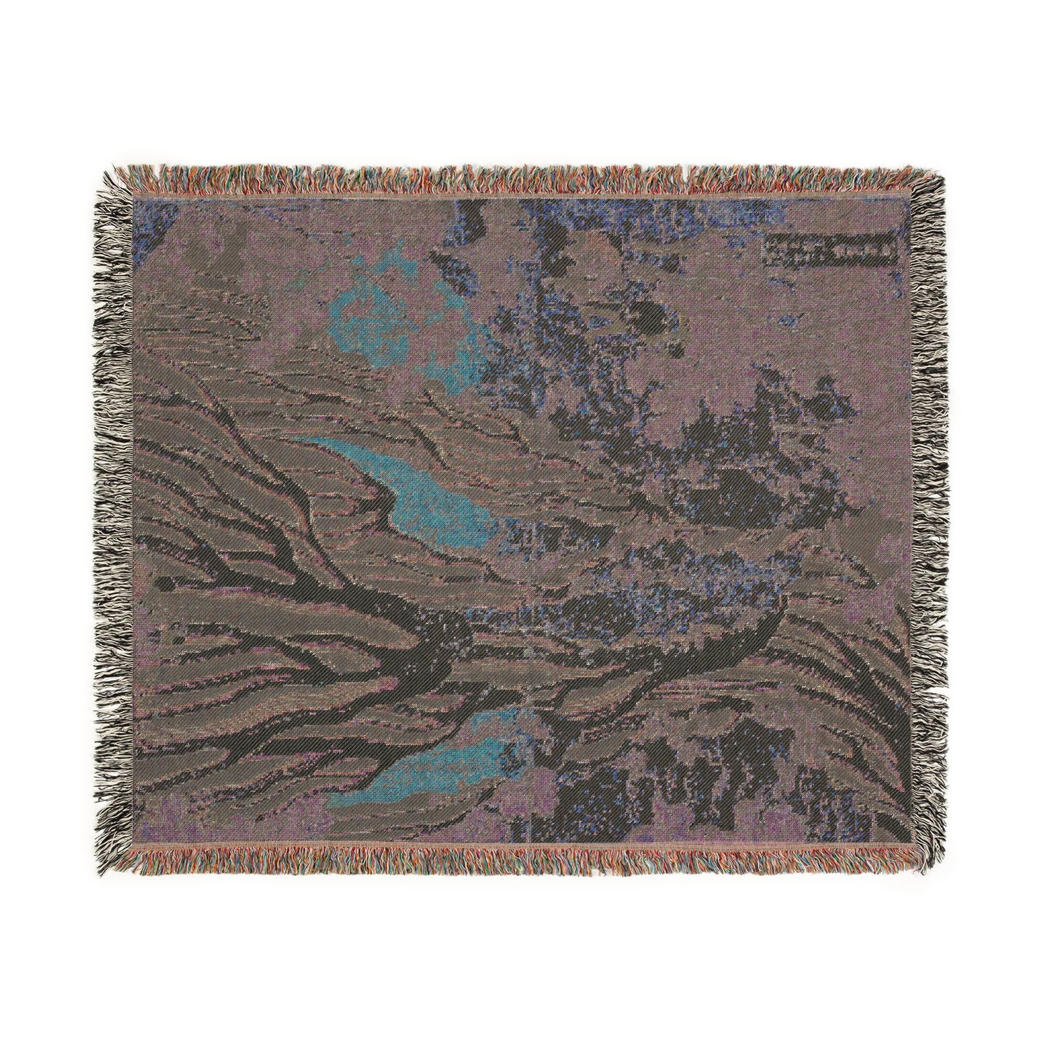 Kirifuri Waterfall at Kurokami Mountain in Shimotsuke 下野黒髪山の霧降滝 — Woven Blanket